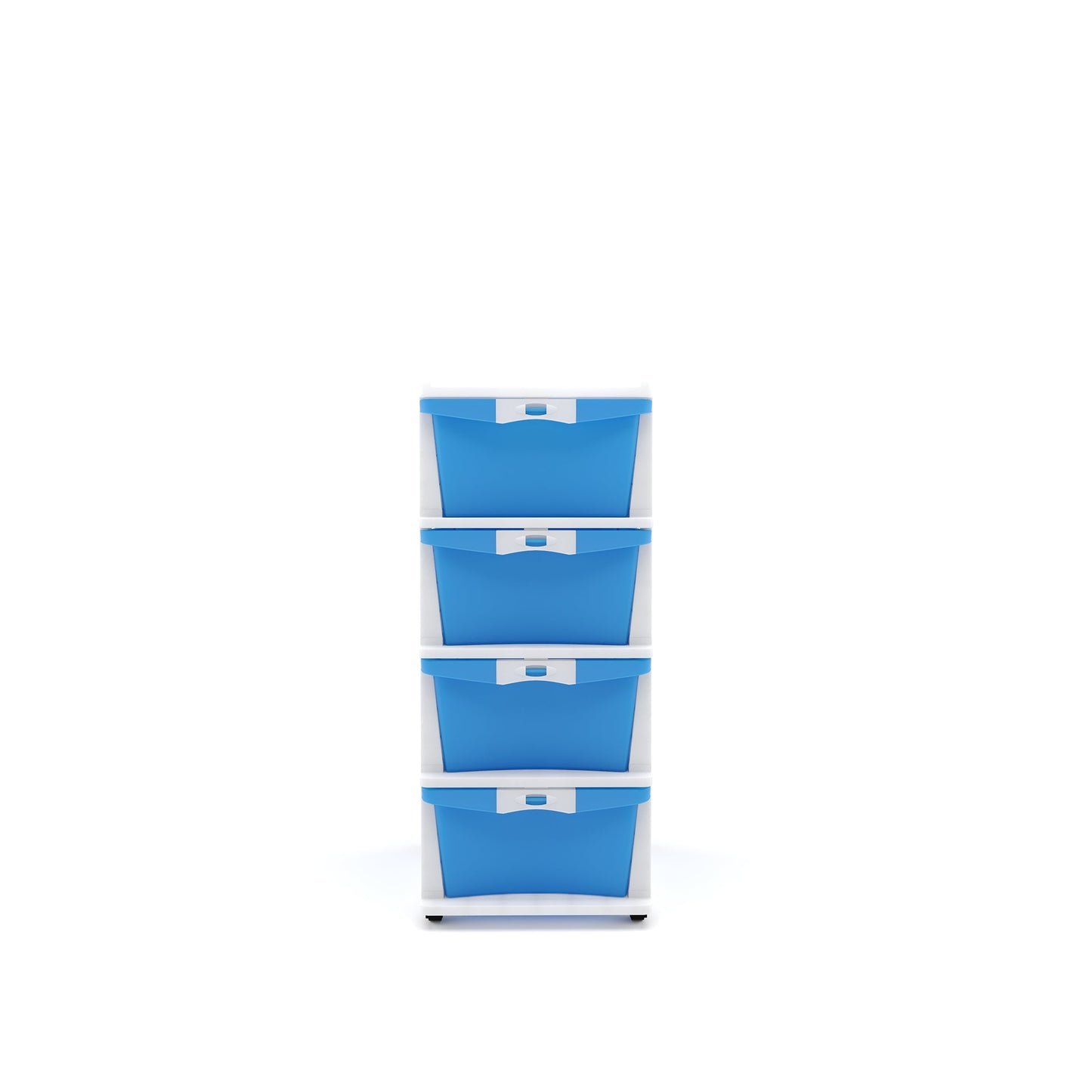 Nilkamal CHTR24 Four Layers Chest of Drawer (Blue and Cream)