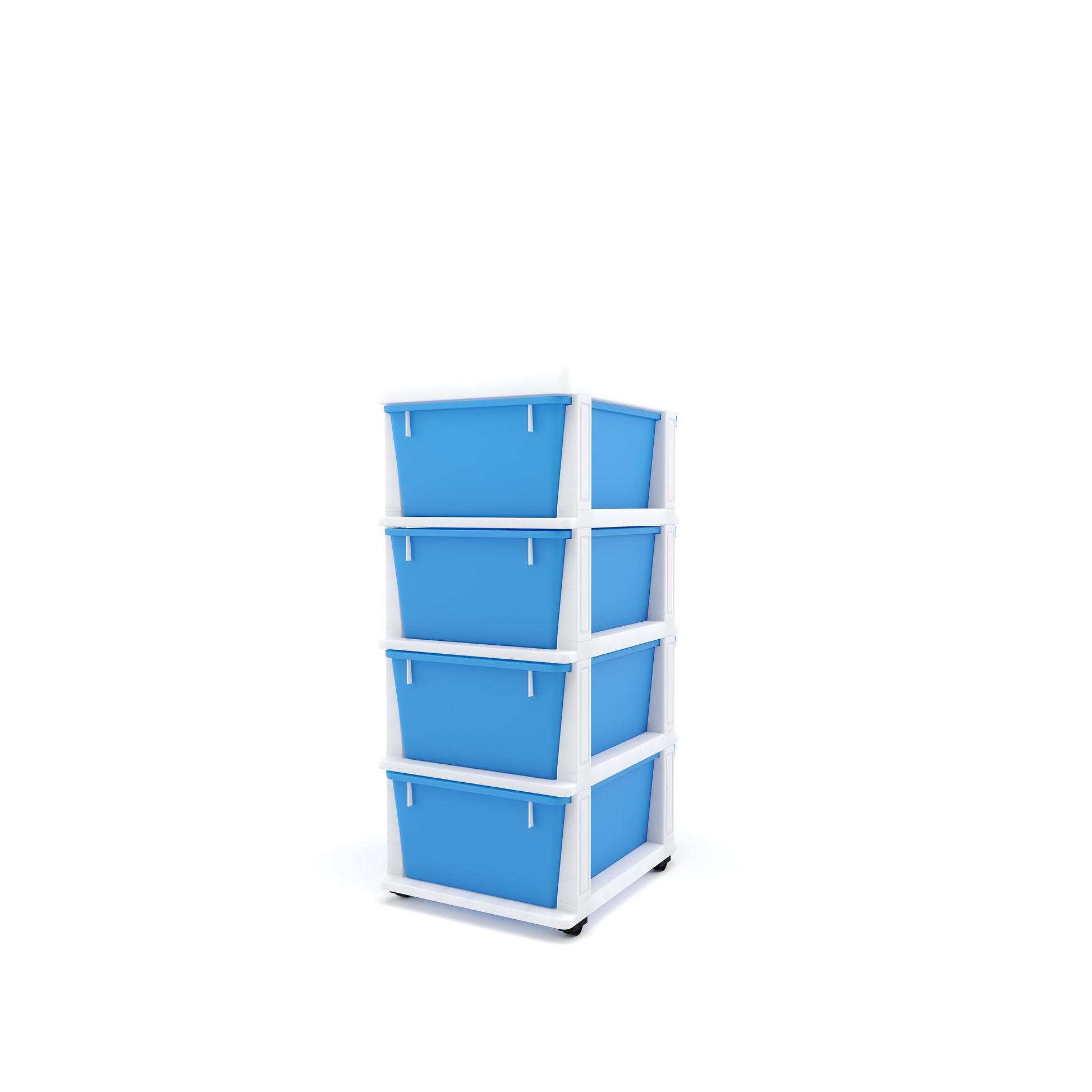 Nilkamal CHTR24 Four Layers Chest of Drawer (Blue and Cream)