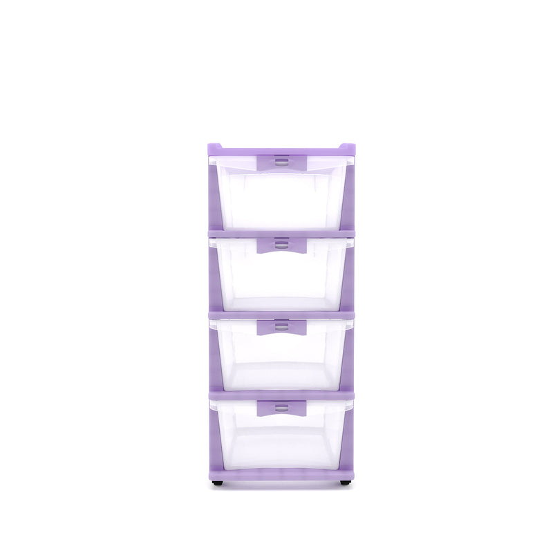 Nilkamal CHTR24 Four Layers Chest of Drawer (Voilet)