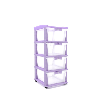 Nilkamal CHTR24 Four Layers Chest of Drawer (Voilet)