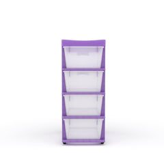 Nilkamal CHTR24 Four Layers Chest of Drawer (Voilet)