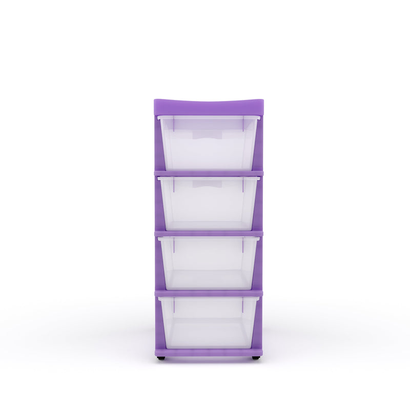 Nilkamal CHTR24 Four Layers Chest of Drawer (Voilet)