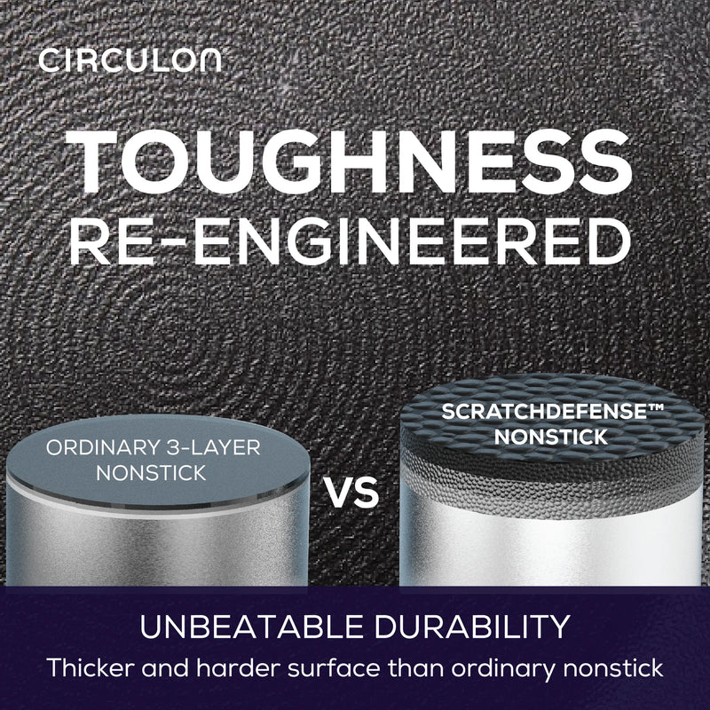 Circulon Scratch Defense A1 Series Nonstick Saute Pan with Lid ,28cm