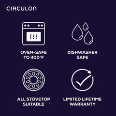Circulon Scratch Defense A1 Series Nonstick Saute Pan with Lid ,28cm