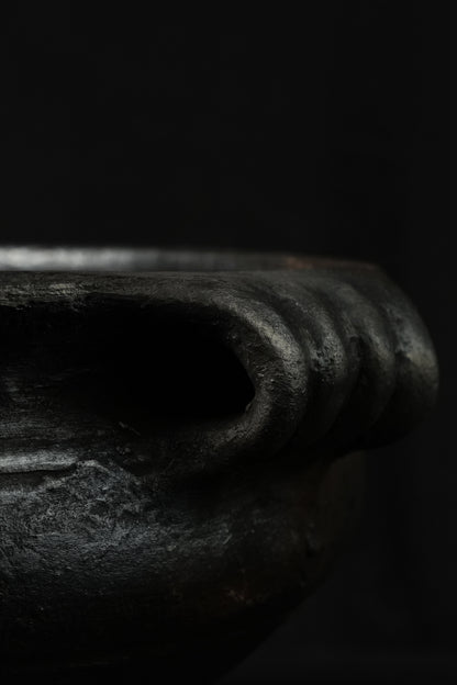 Blackened Clay Uruli (HOUSE DECOR/COOKING - LARGE)