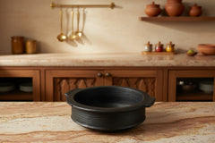 Blackened Clay Curry/Rasam Pot (MEDIUM)