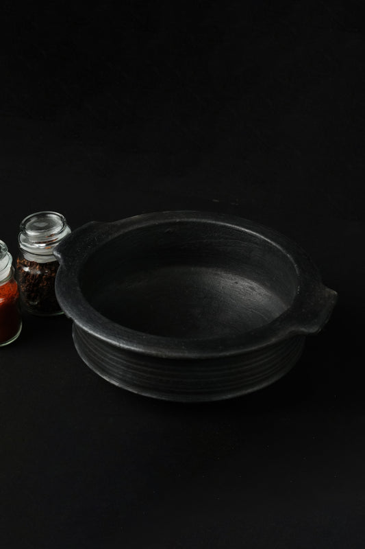 Blackened Clay Curry/Rasam Pot (MEDIUM)