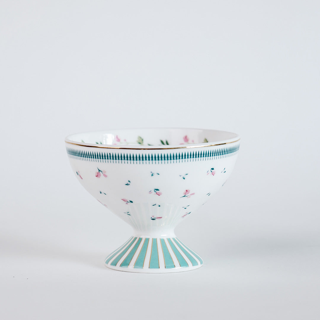 Magique by The Wishing Chair x Clay Craft, Portrait of a Rose Ice Cream Bowls Set of 4, 160 ml (T01)