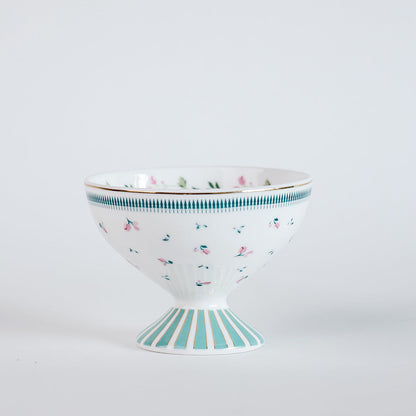 Magique by The Wishing Chair x Clay Craft, Portrait of a Rose Ice Cream Bowls Set of 4, 160 ml (T01)