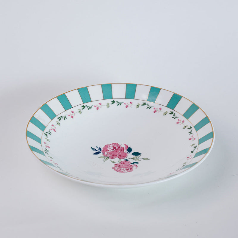 Magique by The Wishing Chair x Clay Craft, Portrait of a Rose Pasta Plate Set of 2 (T01)