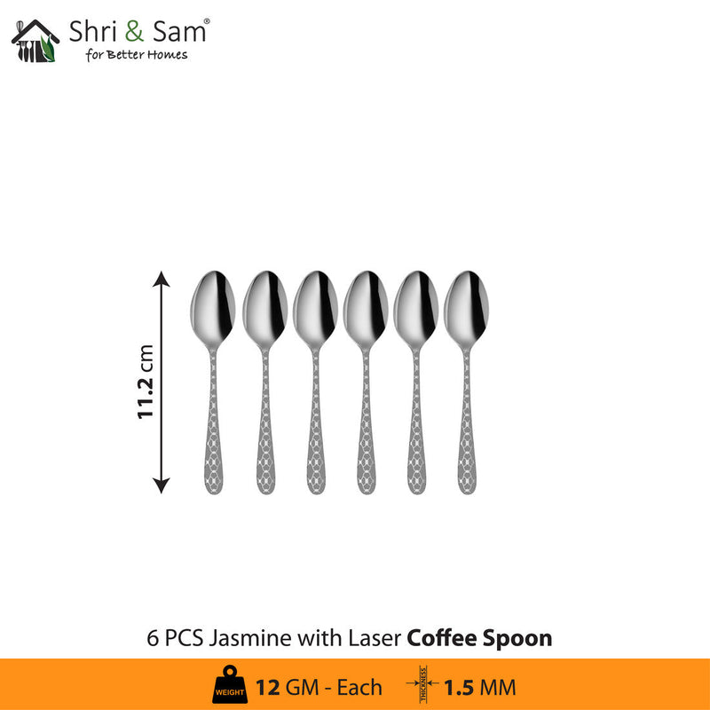 Stainless Steel Cutlery with Laser 5 Jasmine