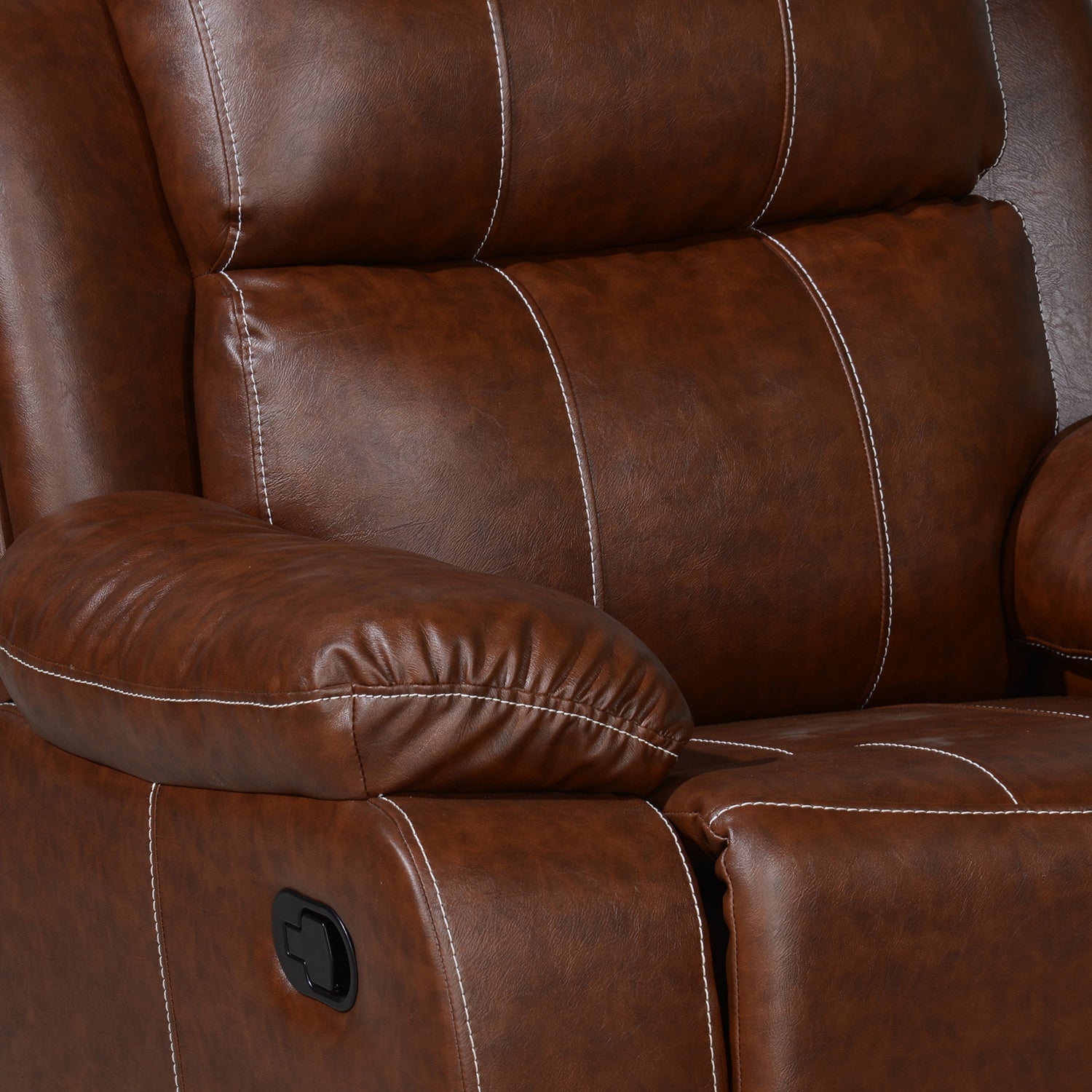 Nilkamal Commander 1 Seater PVC Recliner (Light Brown)