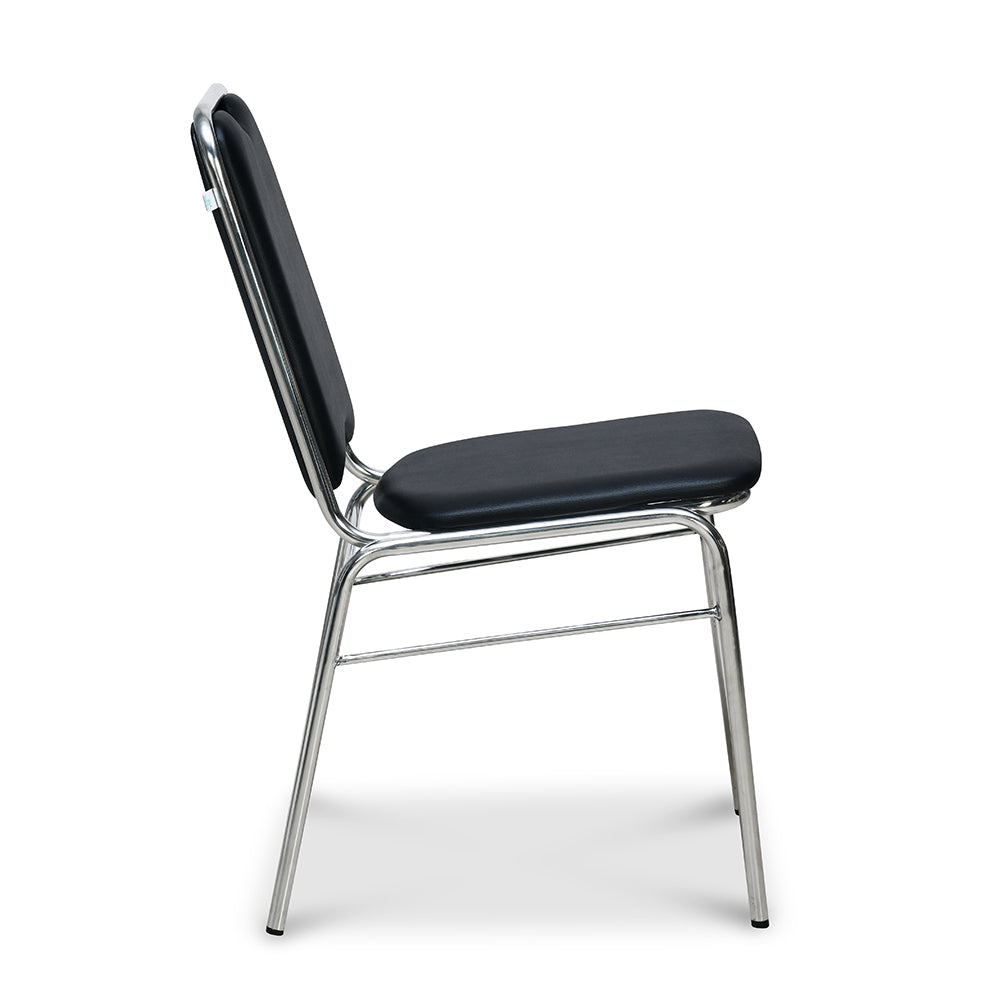 Nilkamal Contract 05 without Arm Visitor Chair (Black)