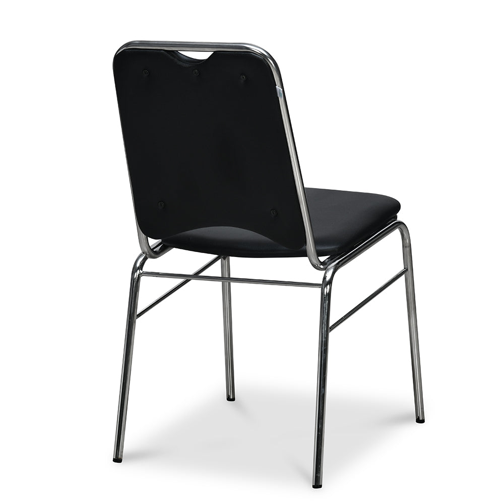 Nilkamal Contract 05 without Arm Visitor Chair (Black)