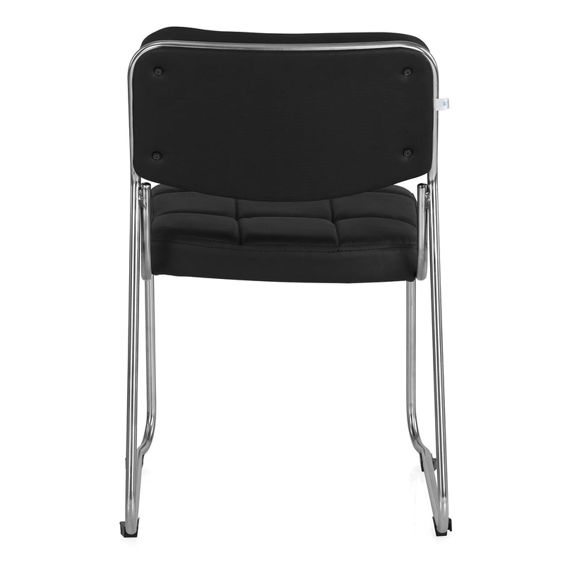 Nilkamal Contract 02 without Arm Visitor Chair (Black)