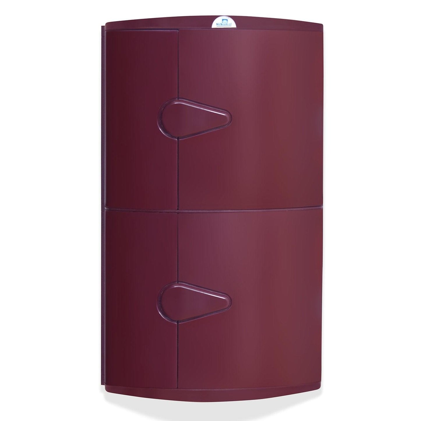 Nilkamal 2 Door Plastic Storage Corner Cabinet (Maroon)