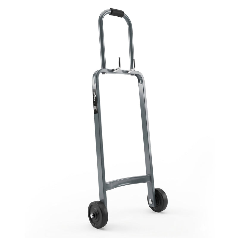 Corvids Heavy Duty Gas Cylinder Trolley with 2 Wheels & Hooks | 2-Year Warranty | Carbon Steel Frame, 4-Inch TPR Wheels, Padded Handle, LPG Cylinder Mover for Home & Kitchen, 70 KG Capacity (Grey)-1