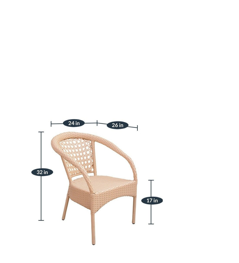 Appu Outdoor Patio Seating Set 2 Chairs and 1 Table Set