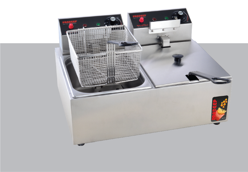 Pradeep Electric Deep Fryer – Double Pan (2 × 5 L / 2 × 8 L / 2 × 11 L)
