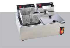 Pradeep Electric Deep Fryer – Double Pan (2 × 5 L / 2 × 8 L / 2 × 11 L)