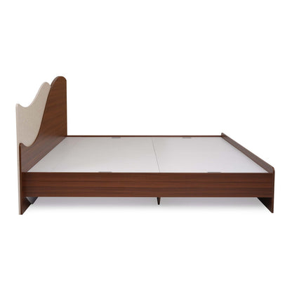 Nilkamal Wave Calipso King Bed Without Storage (Classic Plank Walnut)