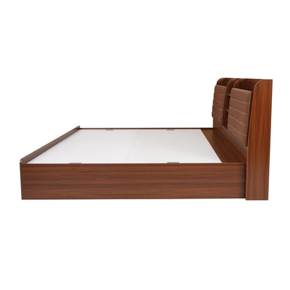 Nilkamal Tokyo Calipso Queen Bed With Storage (Classic Plank Walnut)