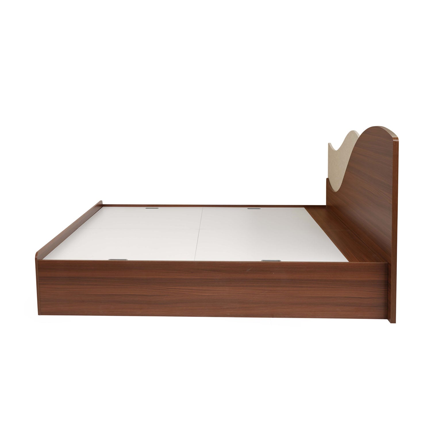 Nilkamal Wave Calipso King Bed With Storage (Classic Plank Walnut)