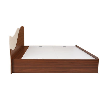 Nilkamal Wave Calipso King Bed With Storage (Classic Plank Walnut)
