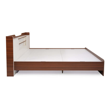 Nilkamal Hawk Calipso King Bed Without Storage (Classic Plank Walnut/White)