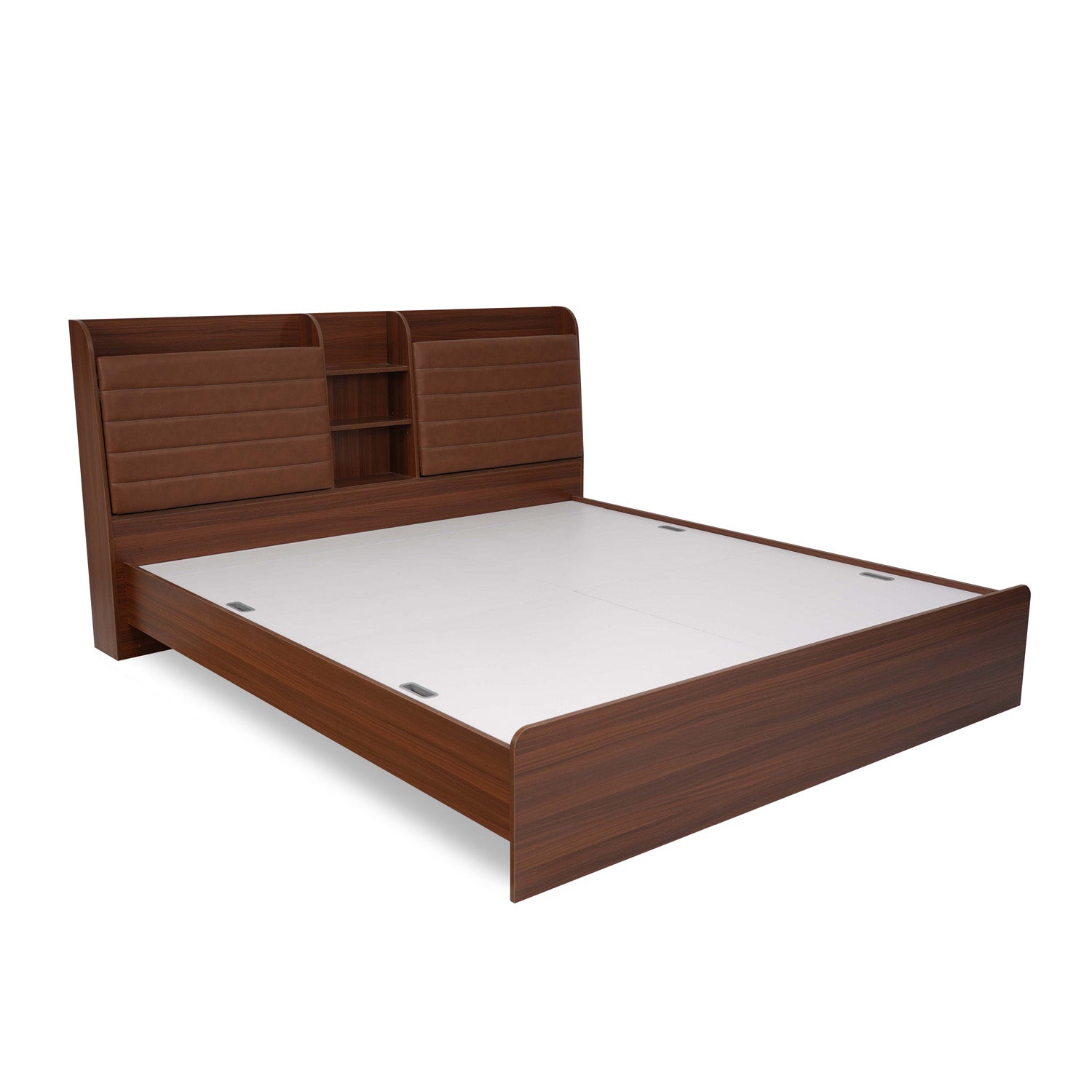 Nilkamal Tokyo Calipso King Bed Without Storage (Classic Plank Walnut)