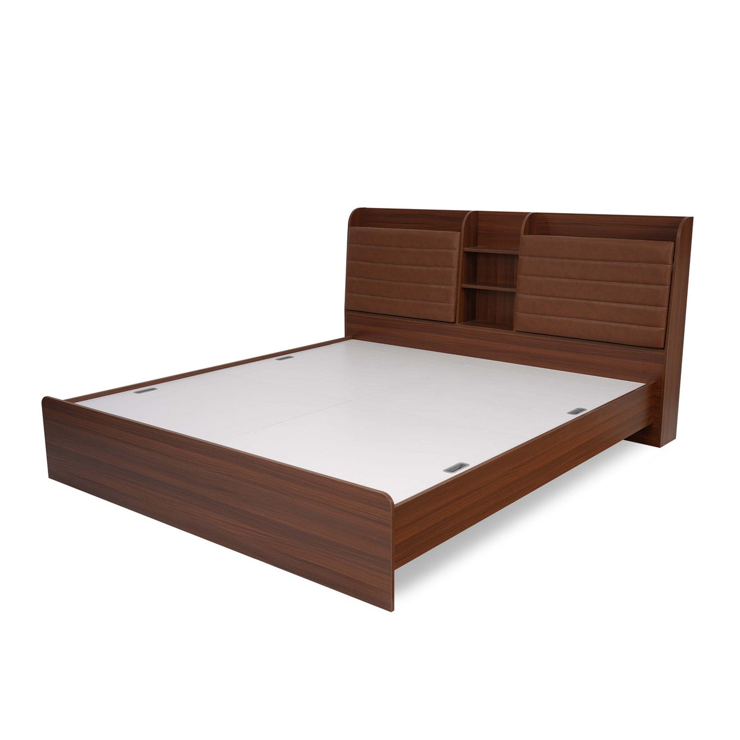 Nilkamal Tokyo Calipso King Bed Without Storage (Classic Plank Walnut)