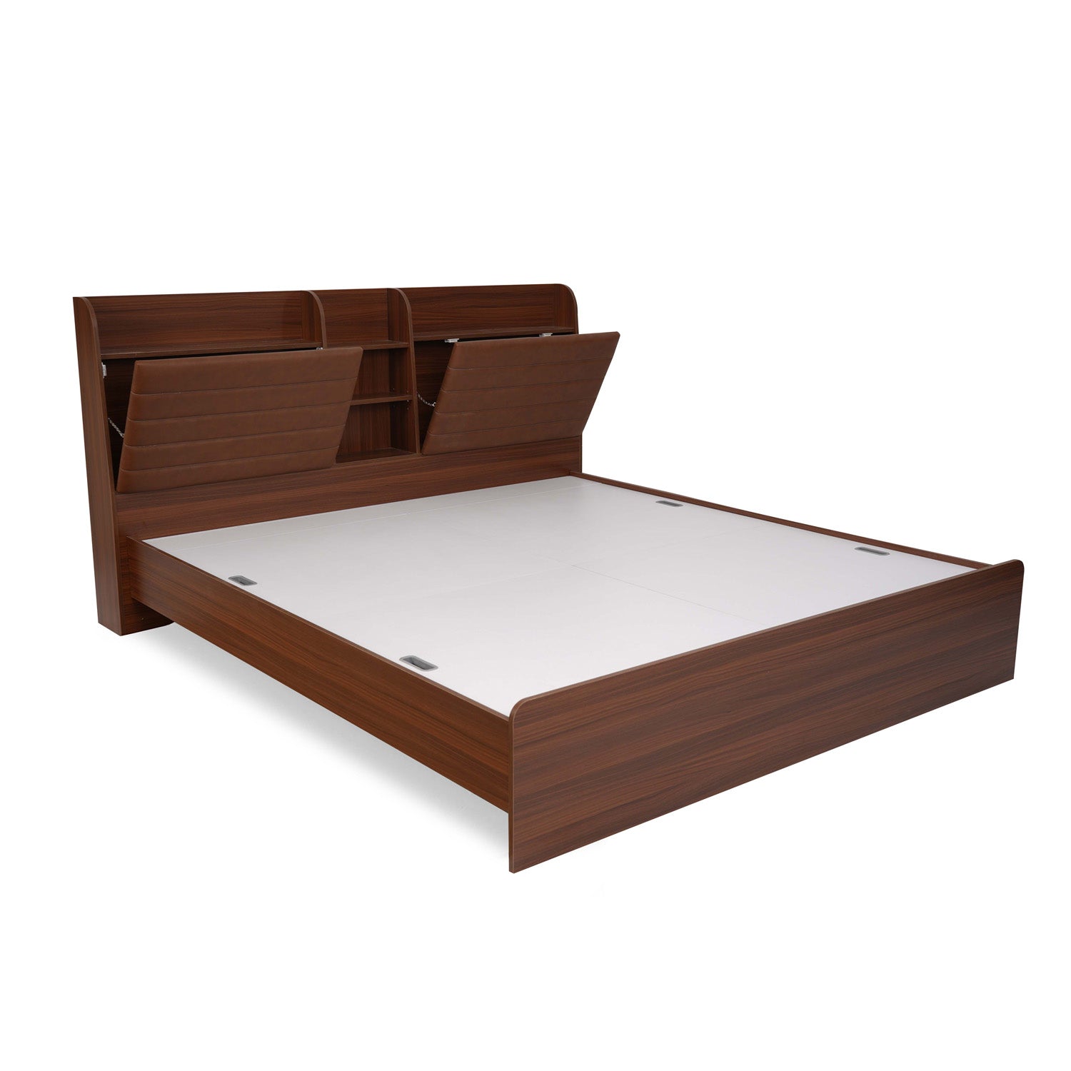 Nilkamal Tokyo Calipso King Bed Without Storage (Classic Plank Walnut)