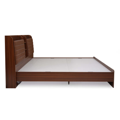 Nilkamal Tokyo Calipso King Bed Without Storage (Classic Plank Walnut)