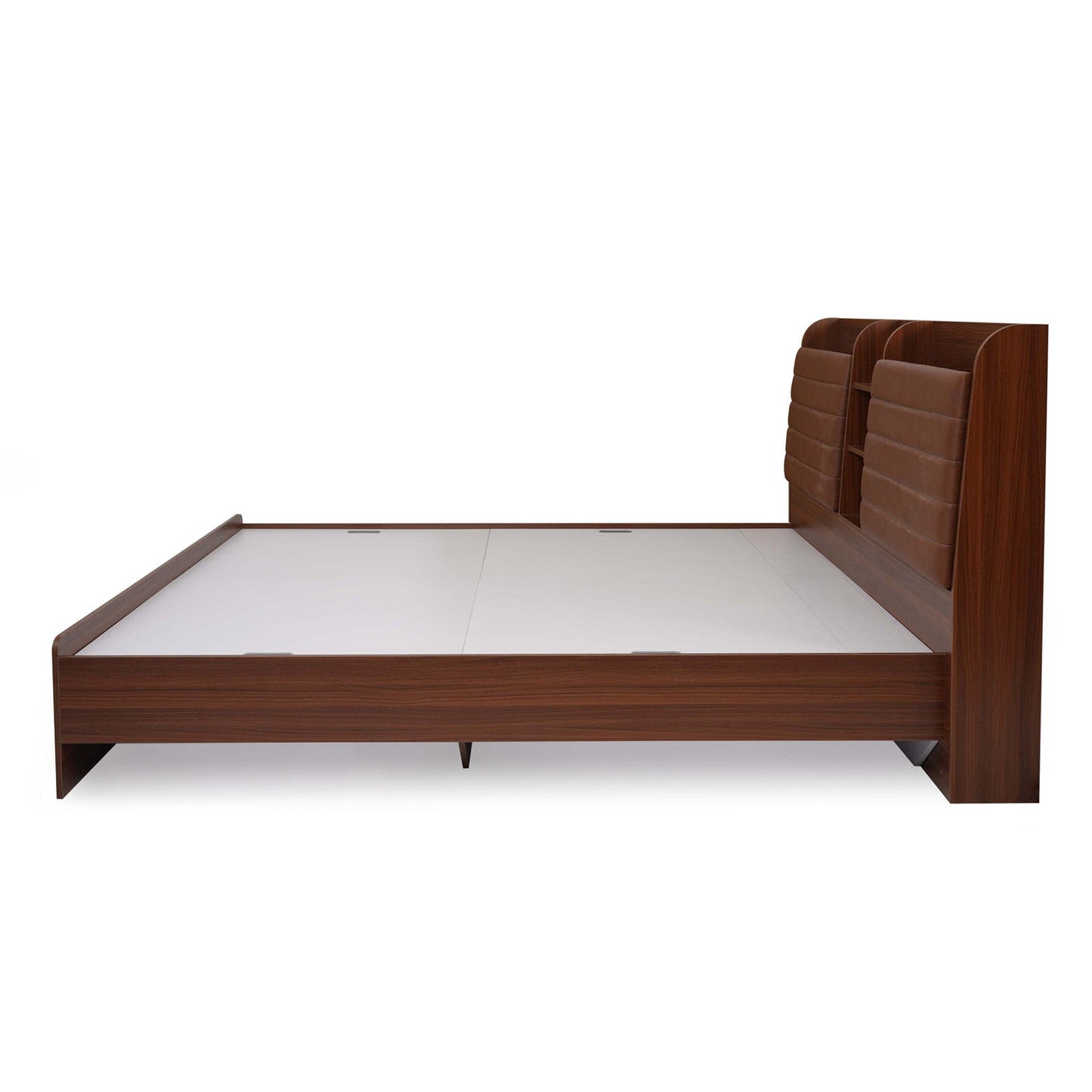 Nilkamal Tokyo Calipso King Bed Without Storage (Classic Plank Walnut)