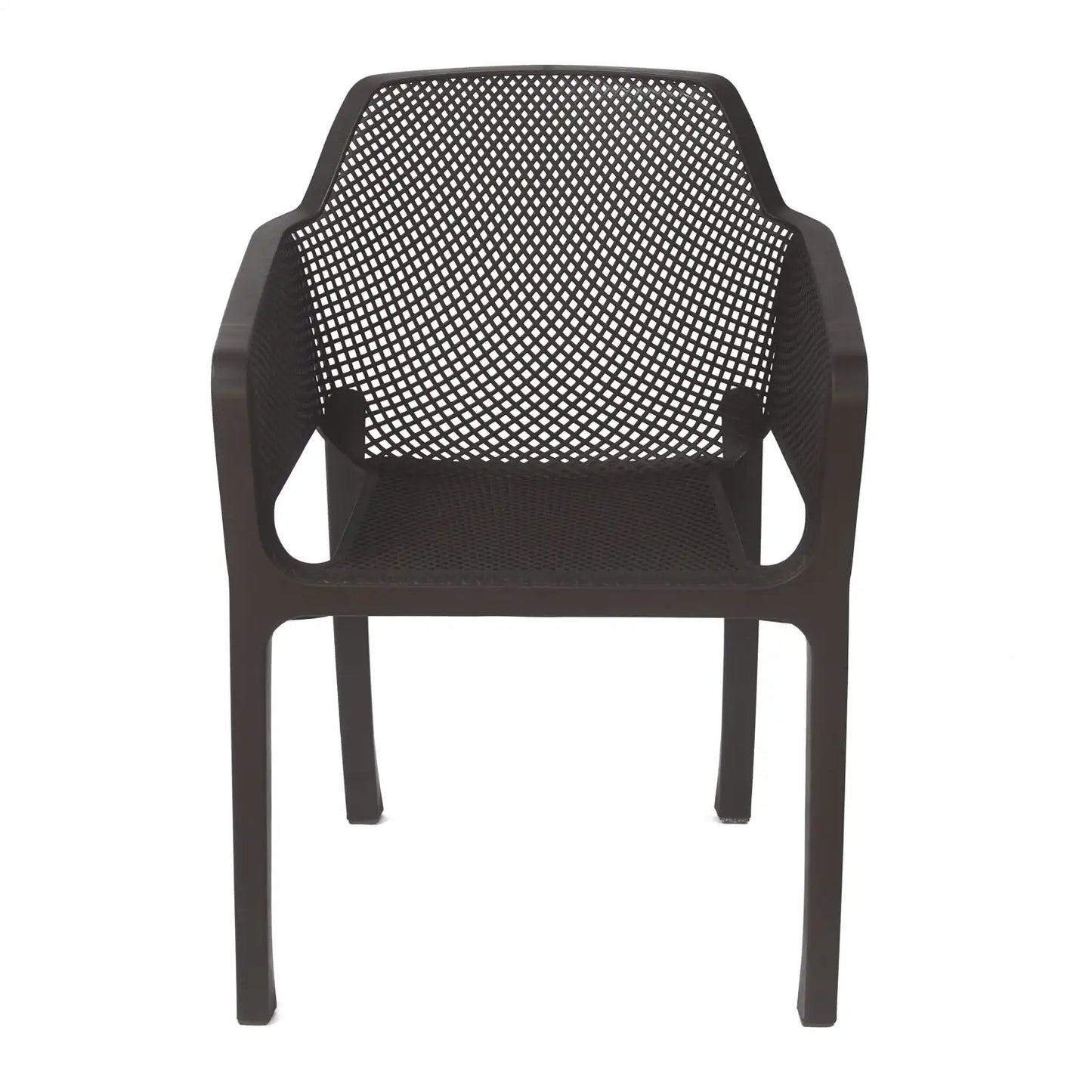 Nilkamal Captain Plastic Arm Chair (Season Rust Brown)