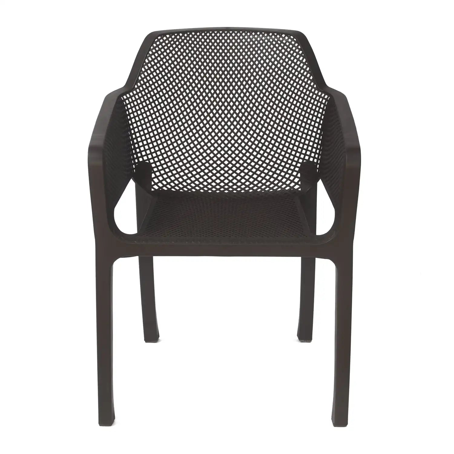 Nilkamal Captain Plastic Arm Chair (Season Rust Brown)