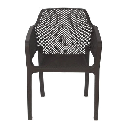 Nilkamal Captain Plastic Arm Chair (Season Rust Brown)