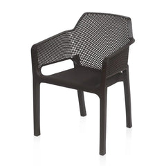 Nilkamal Captain Plastic Arm Chair (Season Rust Brown)