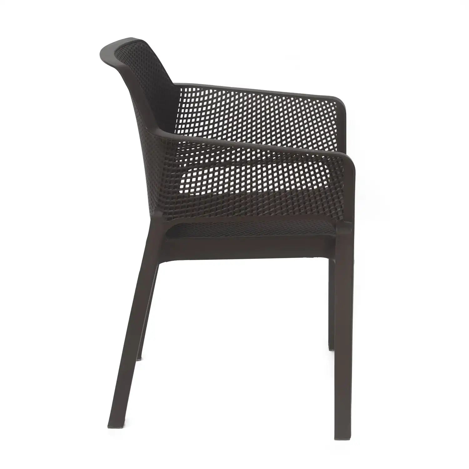 Nilkamal Captain Plastic Arm Chair (Season Rust Brown)