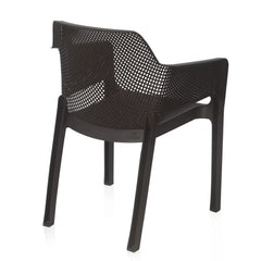 Nilkamal Captain Plastic Arm Chair (Season Rust Brown)