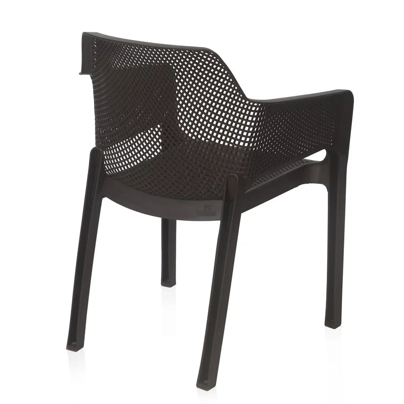 Nilkamal Captain Plastic Arm Chair (Season Rust Brown)