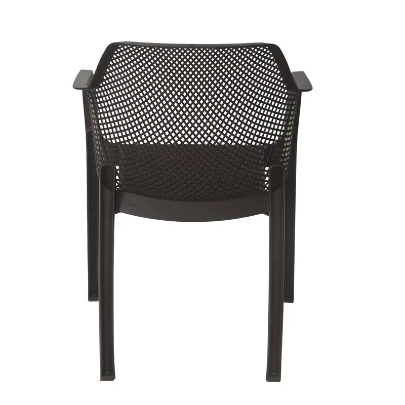 Nilkamal Captain Plastic Arm Chair (Season Rust Brown)