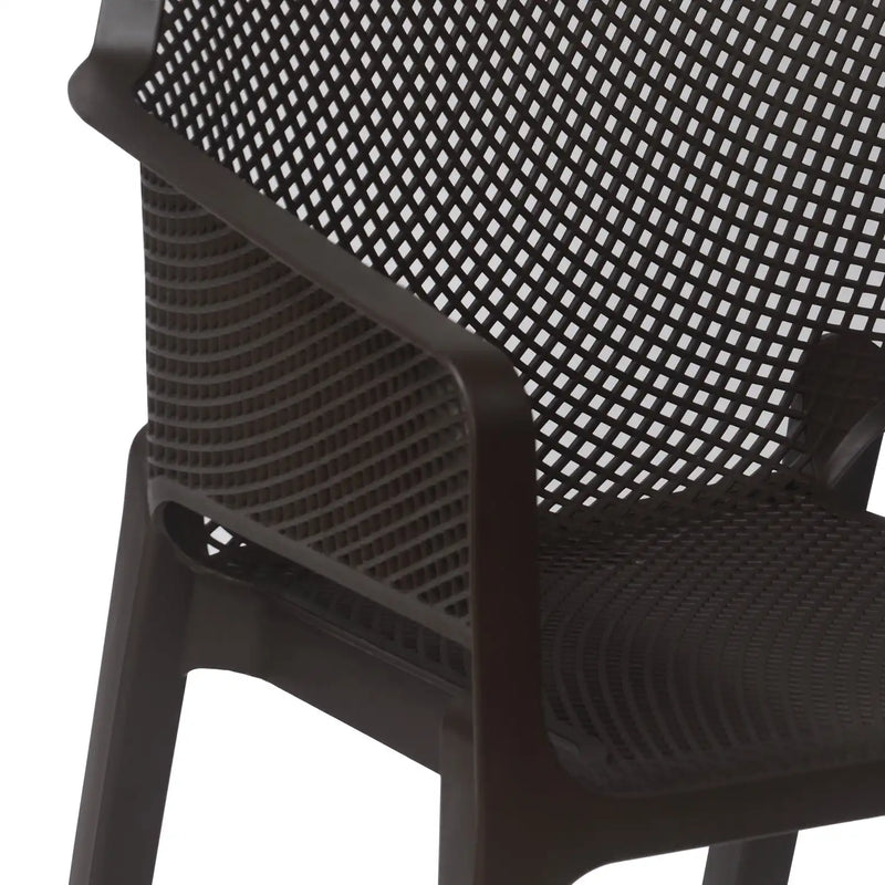 Nilkamal Captain Plastic Arm Chair (Season Rust Brown)