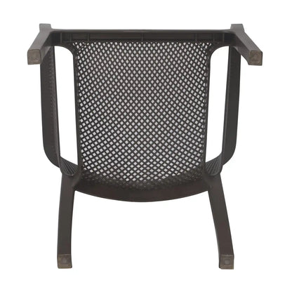 Nilkamal Captain Plastic Arm Chair (Season Rust Brown)