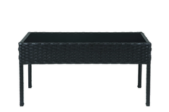 Aver Outdoor Sofa Set 2 Seater , 2 Single seater and 1 Center Table Set (Black)