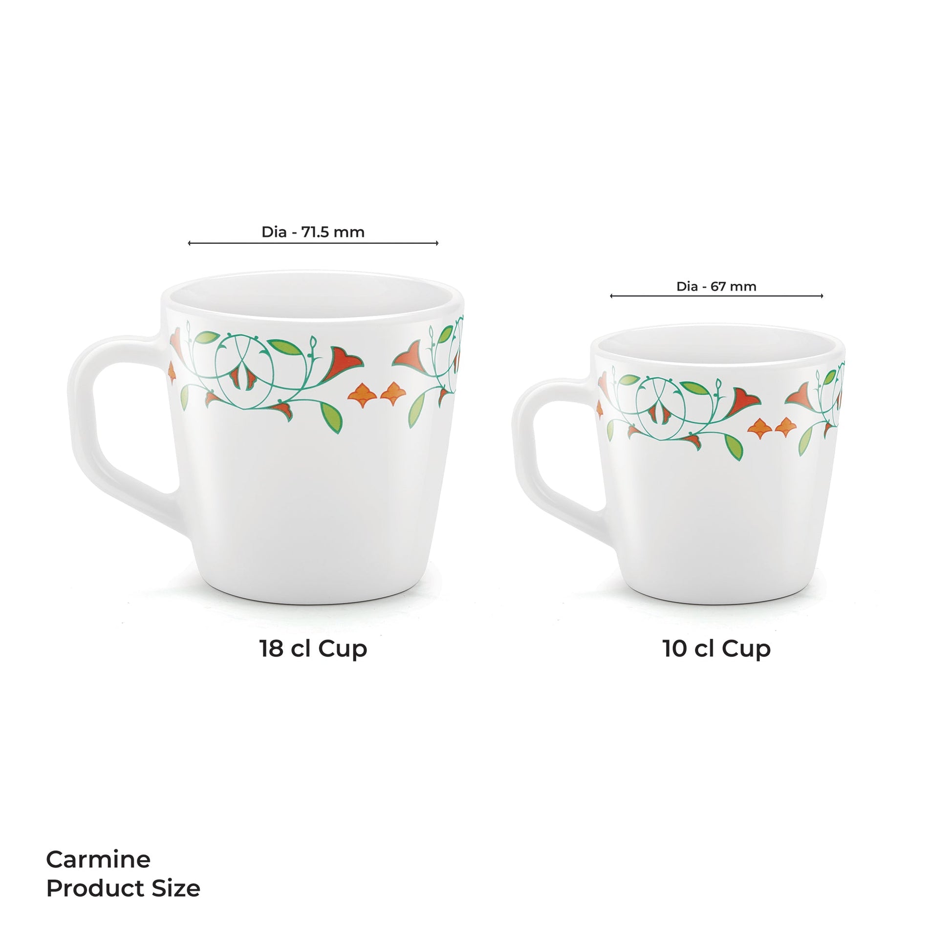 Carmine Cup Set - MEENA (Treo by Milton)