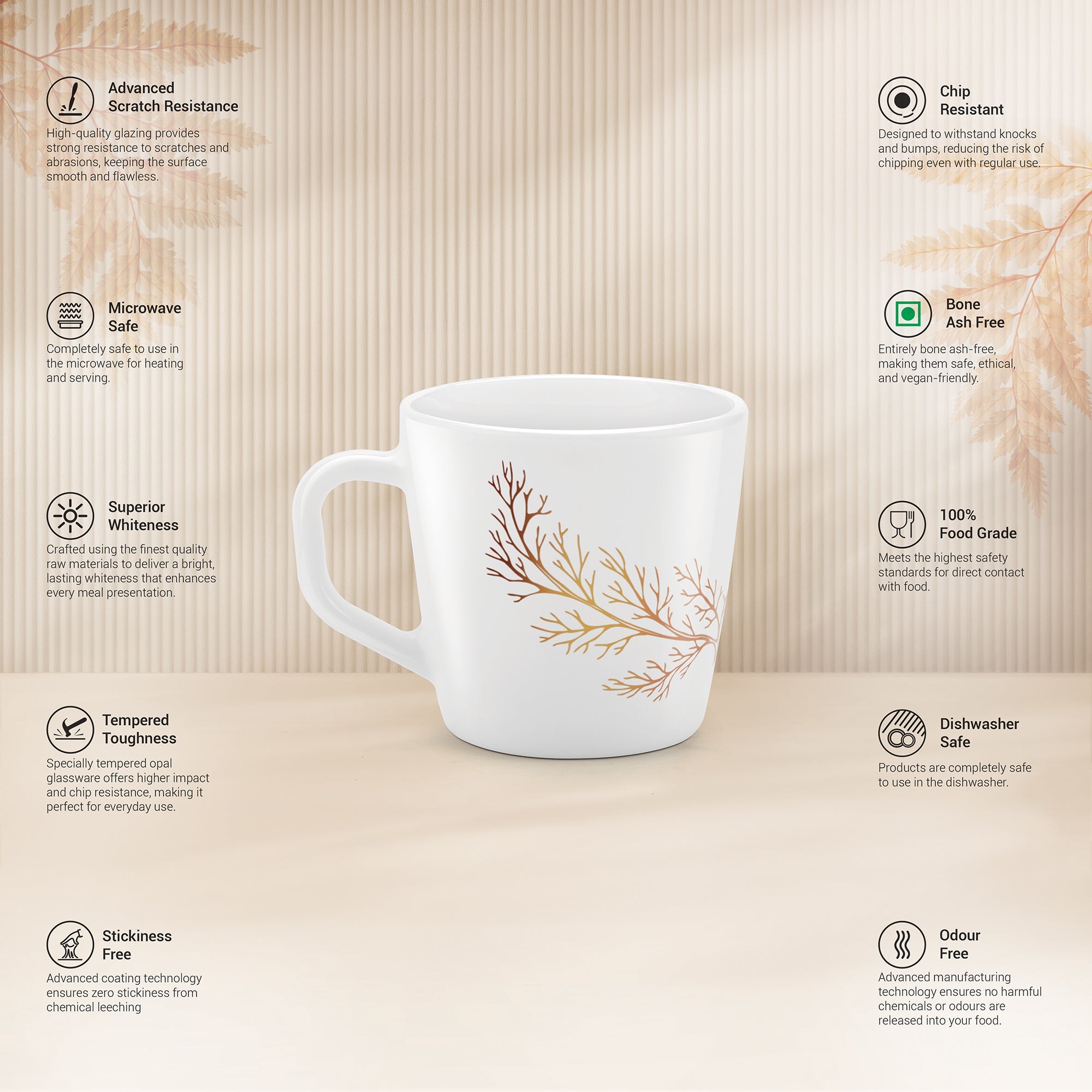 Carmine Cup Set - SILVIA (Treo by Milton)