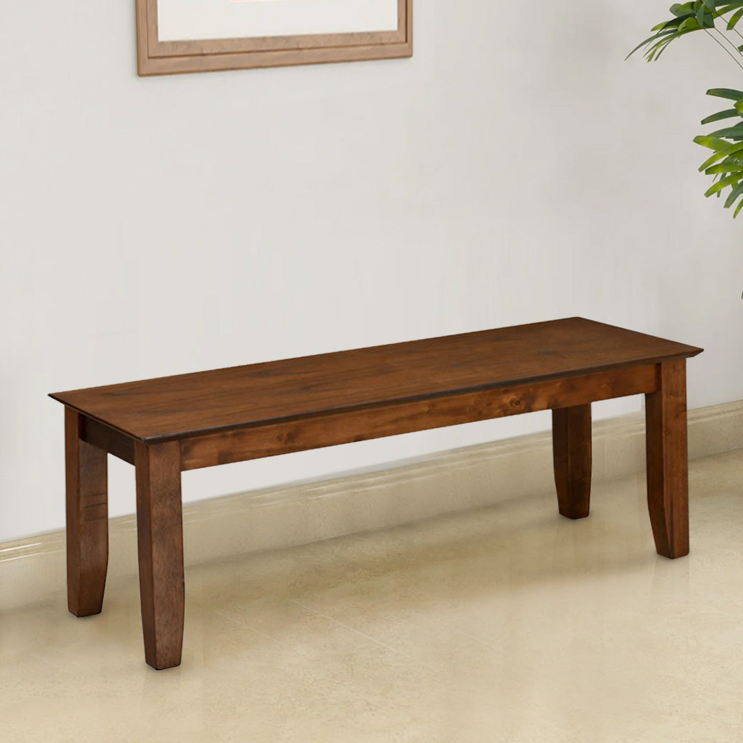 Nilkamal Carter Multi Use Long Sitting Bench for Living Room | Dining Room (Antique Oak)