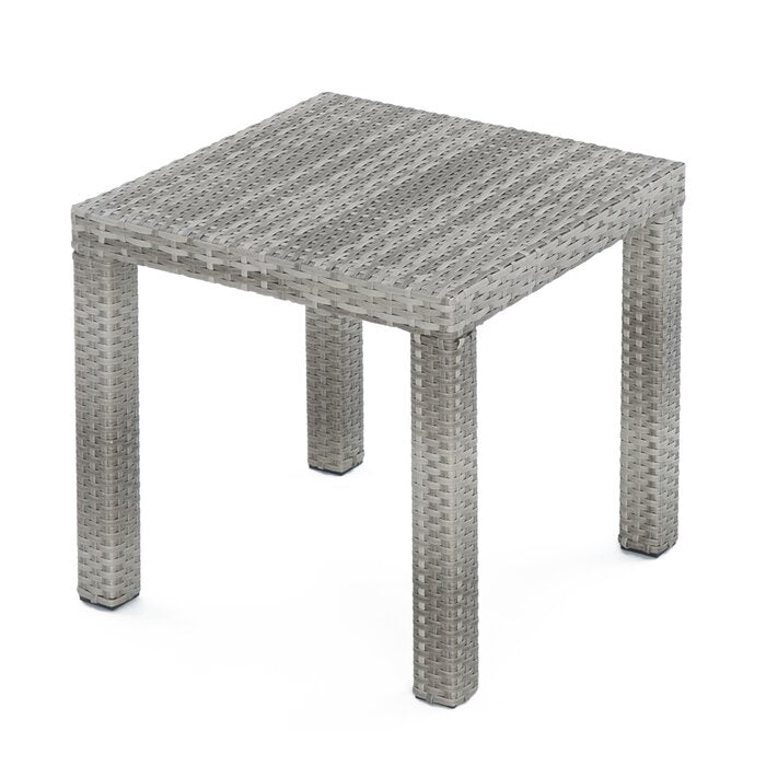 Floriana Outdoor Patio Sofa Set 3 Seater, 2 Single Seater , 2 Footstool , 1 Side table and 1 Center Table (Silver)
