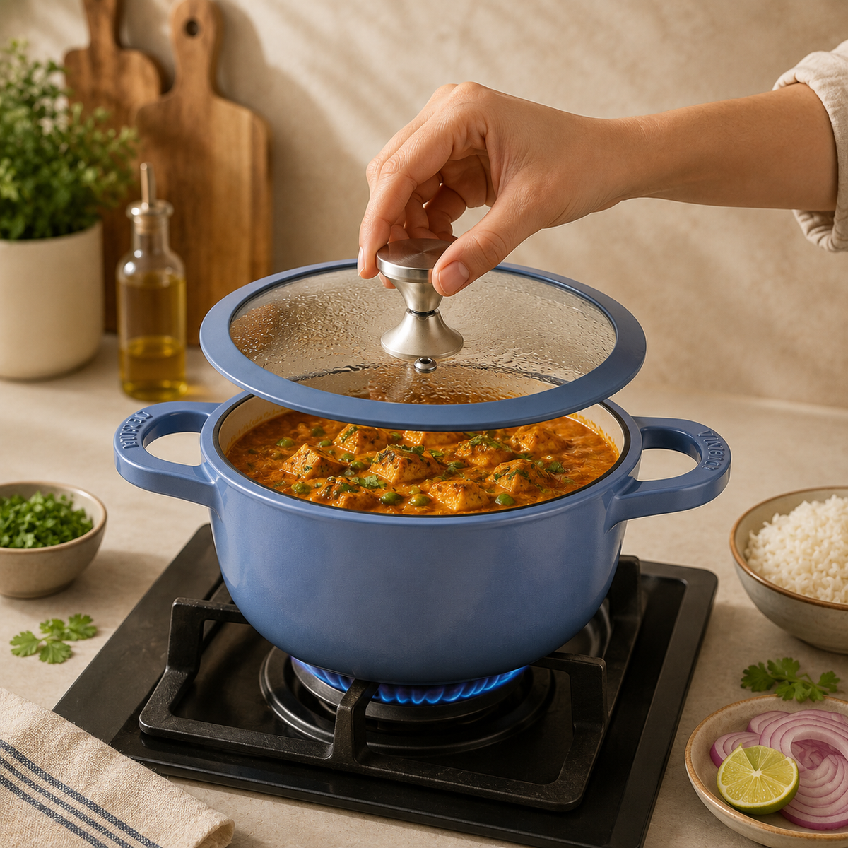 Vinod Cast Iron Freya Saucepot  - 20 cm -  2 L